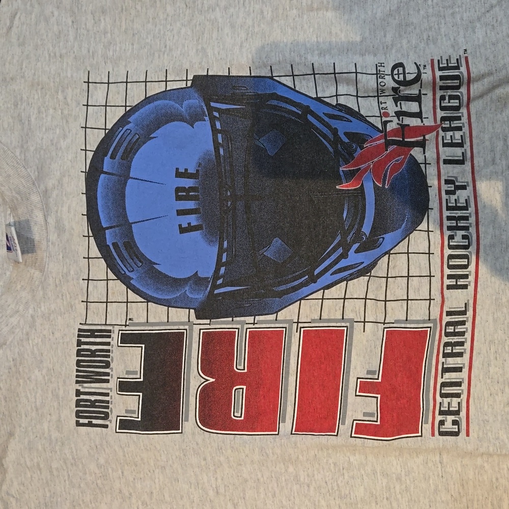 Fort Worth Fire Central Hockey League Logo 7 XL. PM1